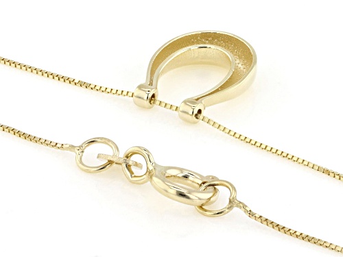 Pre-Owned Splendido Italian Jewelry™ 10k Yellow Gold Horseshoe Necklace - Size 20