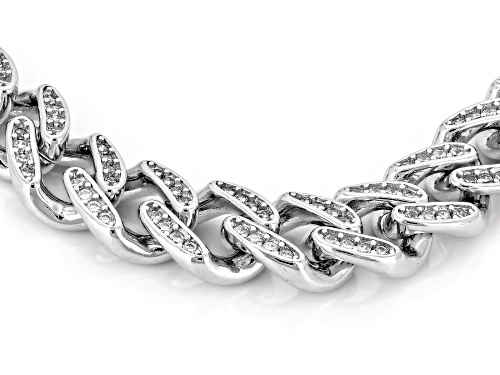 Pre-Owned Bella Luce® Ottone 1.05ctw White Diamond Simulant Rhodium Plated Bracelet - Size 7.25