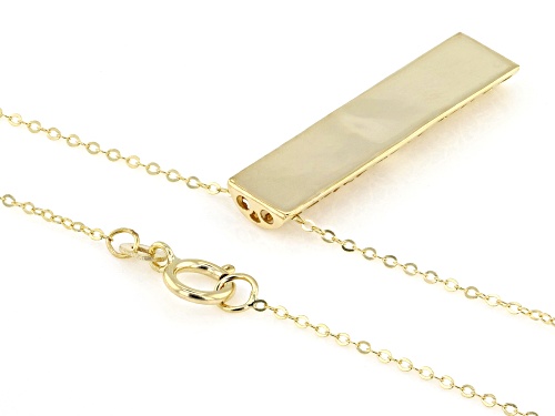Pre-Owned Stefano Oro® 14k Yellow Gold Phoenix Ricami Bar 18
