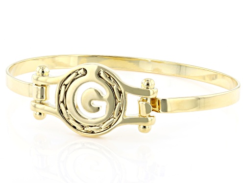 Pre-Owned Moda Al Massimo® 18K Yellow Gold Over Bronze Cardano Initial 