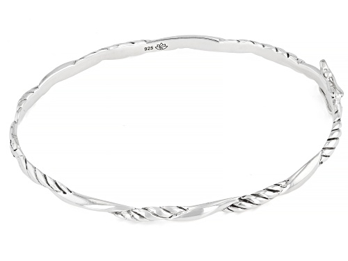 Pre-Owned Artisan Collection of Bali™ Sterling Silver Filigree Twist Bangle Bracelet