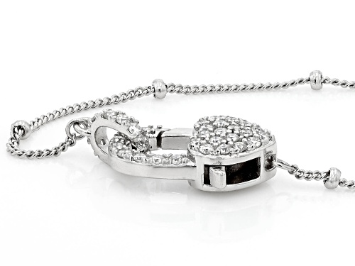 Pre-Owned MOISSANITE FIRE® 0.34CTW DEW ROUND BRILLIANT PLATINEVE® NECKLACE - Size 18