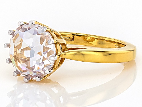 Pre-Owned Bella Luce® 5.25ctw White Diamond Simulant Eterno™ Yellow Rose Cut Solitaire Ring - Size 8