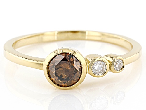 Park Avenue Collection® 0.50ctw Diamond 14k Yellow Gold April Birthstone Ring - Size 7