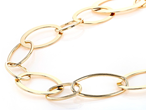 Paula Deen Jewelry™ Gold Tone Large Chain Link Necklace and Earring Set