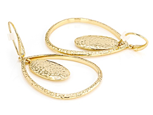 Paula Deen Jewelry™ Gold Tone Hammered Dangle Earrings