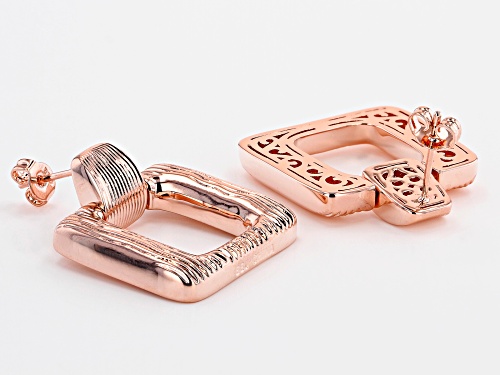 Pre-Owned Timna Jewelry Collection™ Copper Textured Square Earrings