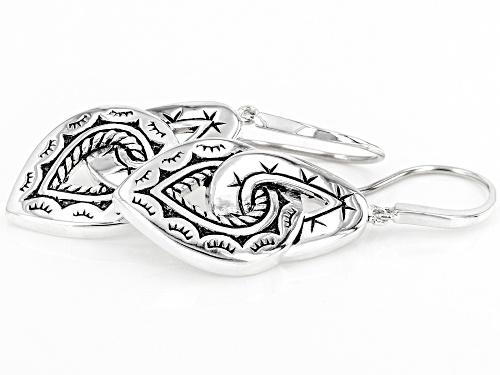 Pre-Owned Southwest Style By JTV™ Oxidized Rhodium Over Sterling Silver Knot Earrings