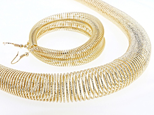 Pre-Owned Off Park® Collection, Gold Tone Statement Necklace & Earring Set