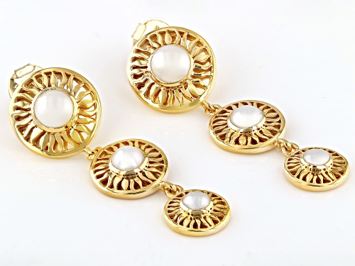 Pre-Owned Artisan Collection of India™ 4-6mm Cultured Freshwater Pearl 18K Yellow Gold Over Silver E