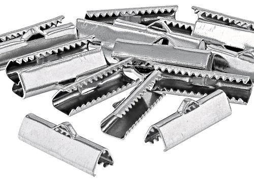 Pre-Owned Stainless Steel End Crimp appx 20 Pieces Total