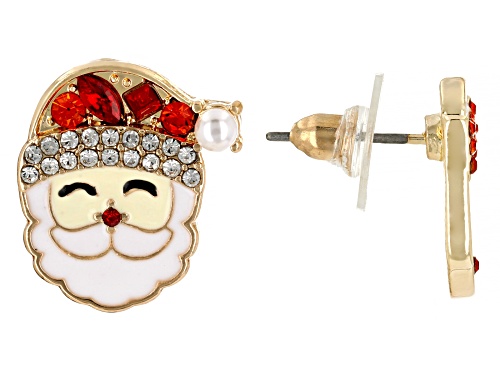 Pre-Owned Off Park® Collection Glass Crystal, Pearl Simulant & Enamel 