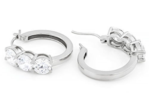 Pre-Owned Charles Winston For Bella Luce® 9.00ctw White Diamond Simulant Rhodium Over Sterling Silve