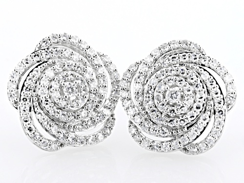 Pre-Owned Prazana® Lab-Grown Diamonds 1.00ctw White Lab-Grown Diamond Rhodium Over Sterling Silver E