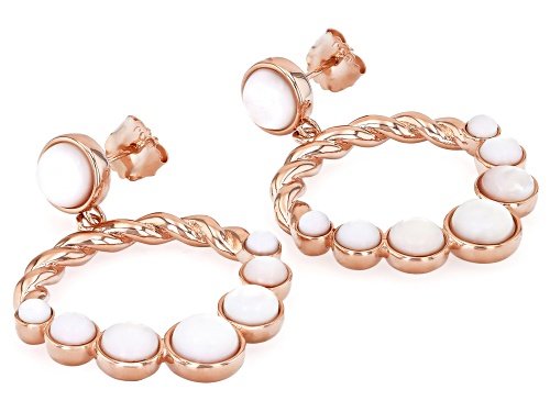 Pre-Owned Timna Jewelry Collection™ 3-6mm Mother-of-Pearl Copper Earrings