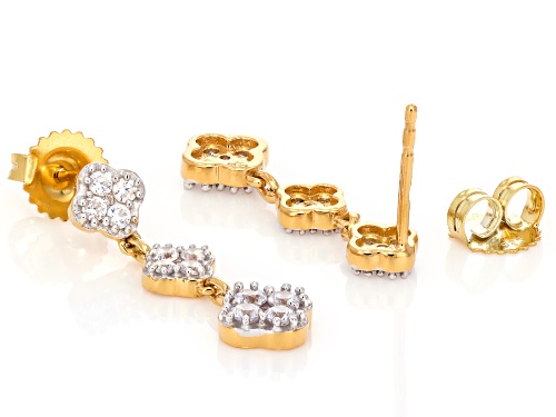 Pre-Owned Bella Luce® 1.30ctw White Diamond Simulant Eterno™ Yellow Earrings(0.78ctw DEW)