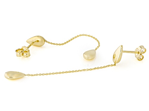 Pre-Owned Splendido Italian Jewelry™ 10k Yellow Gold Teardrop Dangle Earrings