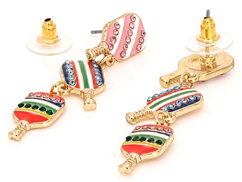Pre-Owned Multi-Color Crystal & Enamel Gold Tone 