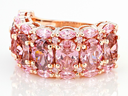 Pre-Owned Bella Luce ® 11.01ctw Esotica ™ Blush Zircon and Pink Diamond Simulants Eterno ™ Rose Ring - Size 8