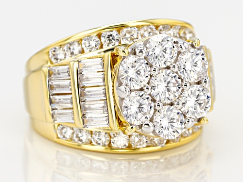 Pre-Owned Bella Luce ® 7.14ctw Round And Baguette Eterno (TM) Yellow Ring - Size 10