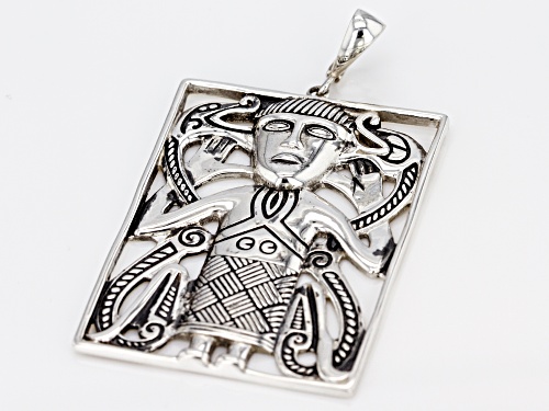 Pre-Owned Artisan Collection of Ireland™ Rectangular Sterling Silver Viking Man Enhancer