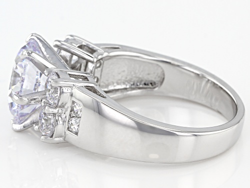 Pre-Owned Charles Winston for Bella Luce ® 8.09ctw Rhodium Over Sterling Silver Ring (4.99ctw DEW) - Size 12