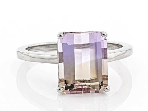 Pre-Owned Ametrine Solitaire Ring Sterling Silver - Size 8