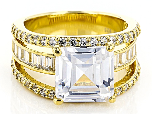 Pre-Owned Charles Winston For Bella Luce® 10.81ctw Diamond Simulant Eterno ™ Yellow Ring (7.71ctw De - Size 8