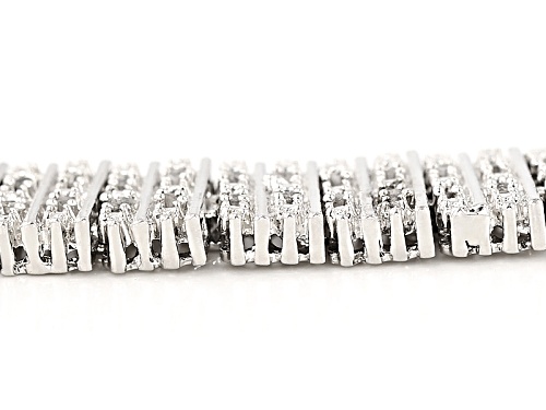 Pre-Owned Emulous™ 1.00ctw Round White Diamond Rhodium Over Brass Bracelet - Size 7