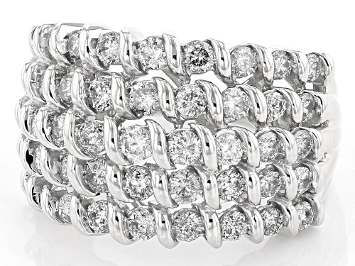 Pre-Owned 2.00ctw Round White Diamond Ring 10K White Gold Ring - Size 9