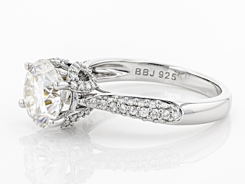 Pre-Owned Moissanite Fire® 3.02ctw Diamond Equivalent Weight Round Platineve™ Ring - Size 11