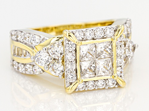 Pre-Owned Bella Luce ® 4.00CTW White Diamond Simulant Eterno ™ Yellow Ring (2.49CTW DEW) - Size 5