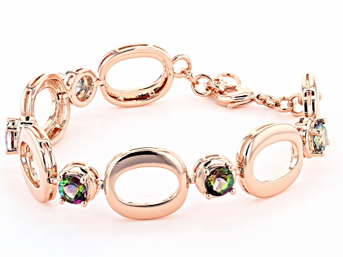 Pre-Owned Timna Jewelry Collection™ 3.40ctw Round Sweet Tart™ Quartz Copper Bracelet - Size 8