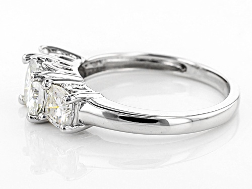 Pre-Owned Moissanite Fire® 2.50ctw Diamond Equivalent Weight Cushion Cut Platineve™ Ring - Size 7