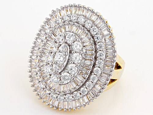 Pre-Owned Bella Luce ® 7.33ctw White Diamond Simulant Eterno ™ Yellow Ring (3.85ctw Dew) - Size 5