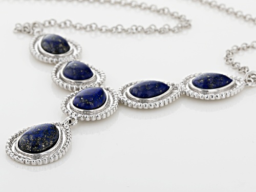 12x8mm, 11x7mm And 10x7mm Pear Shape Cabochon Lapis Lazuli Sterling Silver 