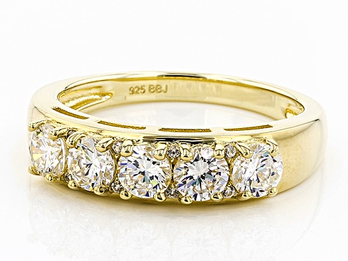 1.78ctw Strontium Titanate and .04ctw White Zircon 18K Yellow Gold Over Silver Ring - Size 9