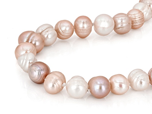 8mm Multi-Color Cultured Freshwater Pearl 34 Inch Endless Strand Necklace - Size 34