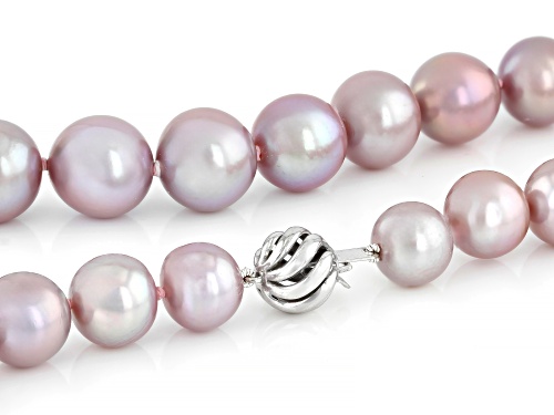 9-12.5mm Cultured Kasumiga Pearl 14k White Gold 18 Inch Strand Necklace - Size 18