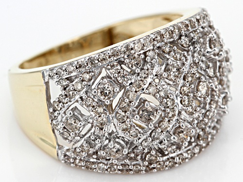 1.00ctw Round Diamond 10k Yellow Gold Ring - Size 9