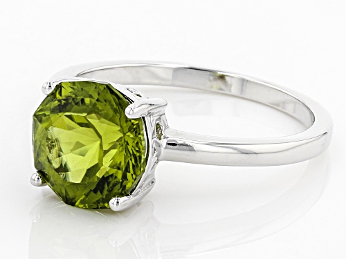 2.67CT ROUND MANCHURIAN PERIDOT™ STERLING SILVER SOLITAIRE RING - Size 7