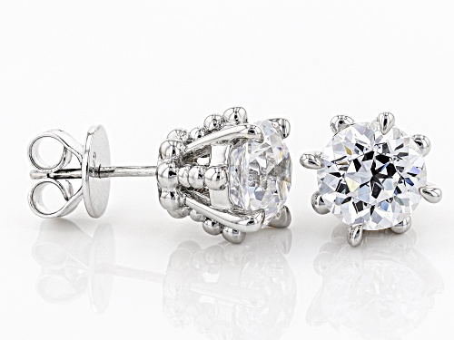 Bella Luce®6.92CTW  Diamond Simulant Rhodium Over Silver Earrings
