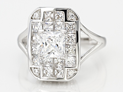Bella Luce® 4.92ctw Diamond Simulant Rhodium Over Silver 