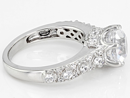 Bella Luce®5.80CTW  White Diamond Simulant Rhodium Over Silver Ring - Size 8