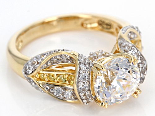 Bella Luce®Canary & White Diamond Simulants Eterno™Yellow Ring - Size 5