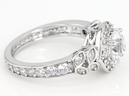 Bella Luce®3.95CTW  White Diamond Simulant Rhodium over Silver Ring - Size 12