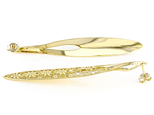 Stefano Oro® 14k Yellow Gold Fiori Ricami Drop Earrings