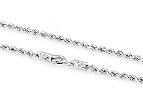 Stefano Oro® 14k White Gold 2.3mm Raffinato Rope 16