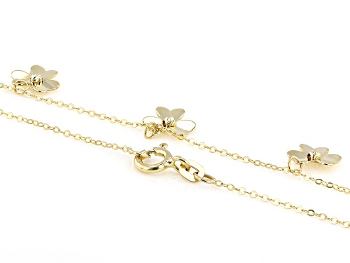 Stefano Oro® 14k Yellow Gold Flowers Necklace - Size 18