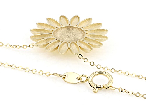 Stefano Oro® 14k Yellow Gold Daisy Necklace - Size 18